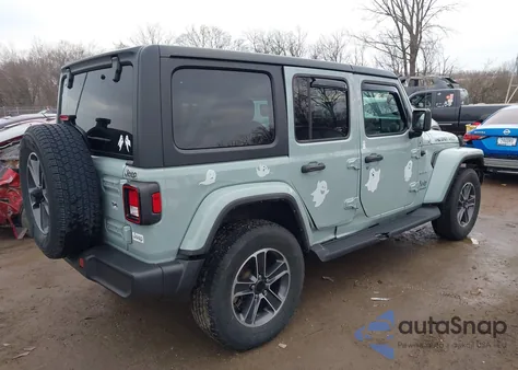 2023 Jeep Wrangler 4-Door Sahara 4X4 from USA, damaged, VIN 1C4HJXEN9PW601623